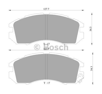 Bosch 0 986 505 796 Brake Pad Set, disc brake 0986505796