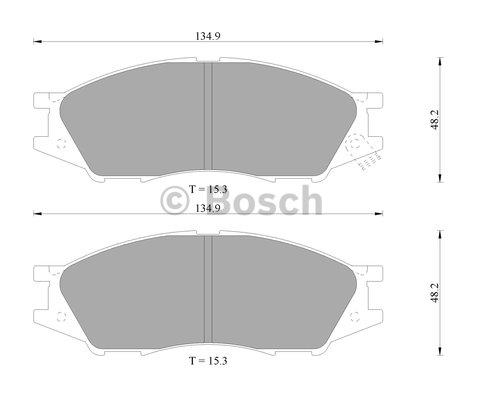 Bosch 0 986 505 800 Brake Pad Set, disc brake 0986505800