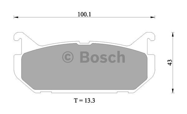Bosch 0 986 505 915 Brake Pad Set, disc brake 0986505915