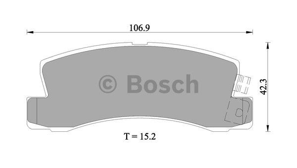 Bosch 0 986 505 924 Brake Pad Set, disc brake 0986505924