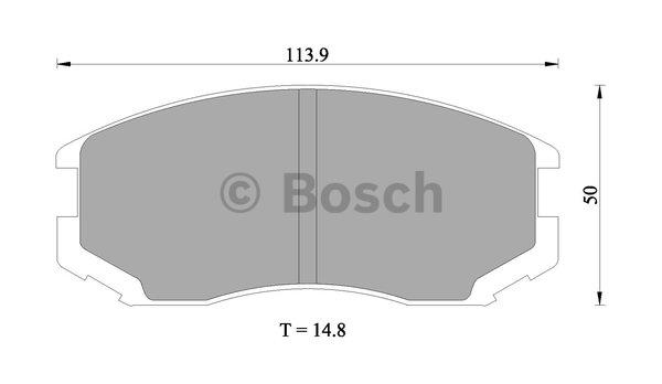 Bosch 0 986 505 936 Brake Pad Set, disc brake 0986505936