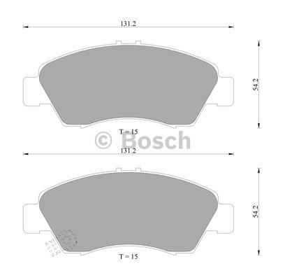 Bosch 0 986 505 940 Brake Pad Set, disc brake 0986505940