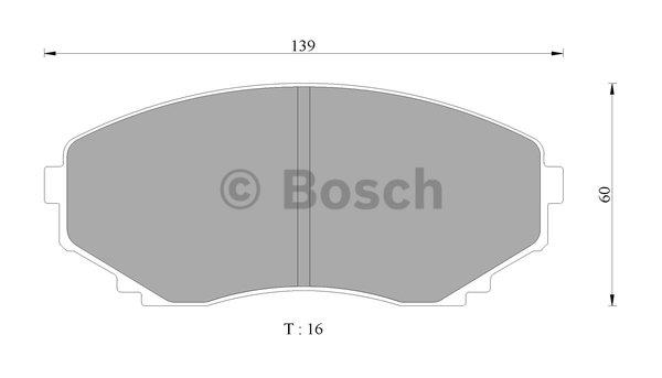 Bosch 0 986 505 941 Brake Pad Set, disc brake 0986505941