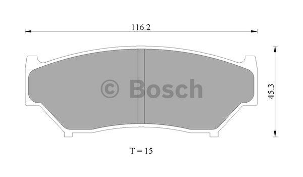 Bosch 0 986 505 959 Brake Pad Set, disc brake 0986505959