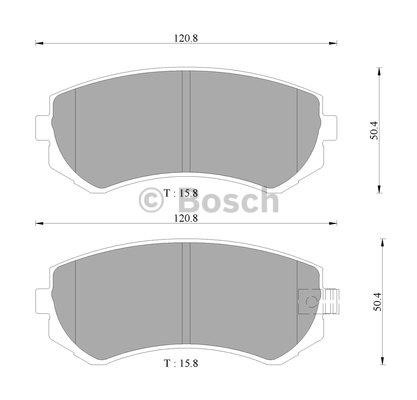 Bosch 0 986 505 970 Brake Pad Set, disc brake 0986505970