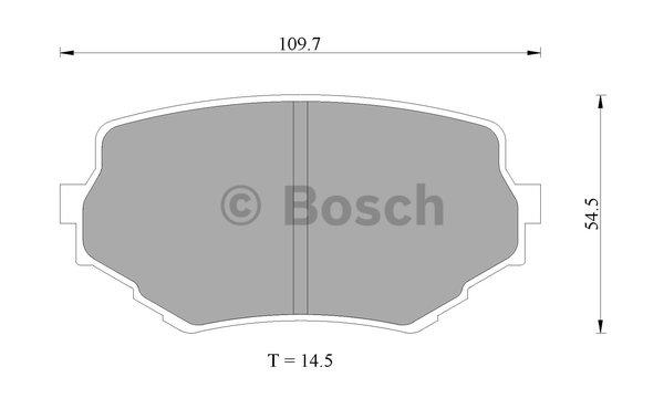 Bosch 0 986 505 978 Brake Pad Set, disc brake 0986505978