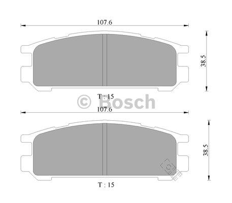 Bosch 0 986 505 996 Brake Pad Set, disc brake 0986505996
