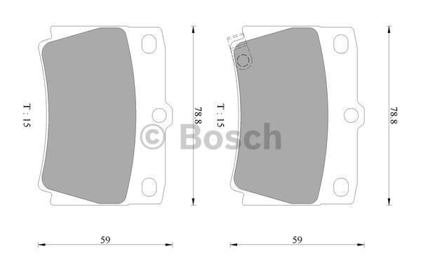 Bosch 0 986 AB2 331 Brake Pad Set, disc brake 0986AB2331