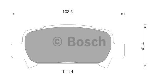Bosch 0 986 AB2 334 Brake Pad Set, disc brake 0986AB2334