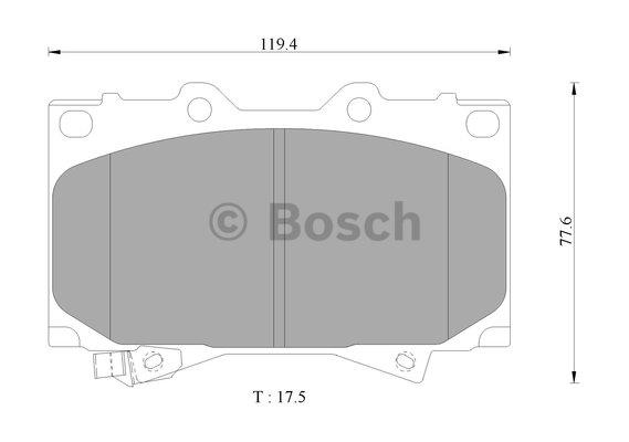 Bosch 0 986 AB2 379 Brake Pad Set, disc brake 0986AB2379