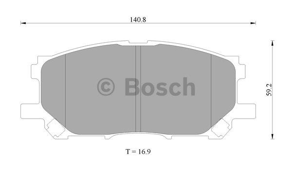 Bosch 0 986 AB2 391 Brake Pad Set, disc brake 0986AB2391