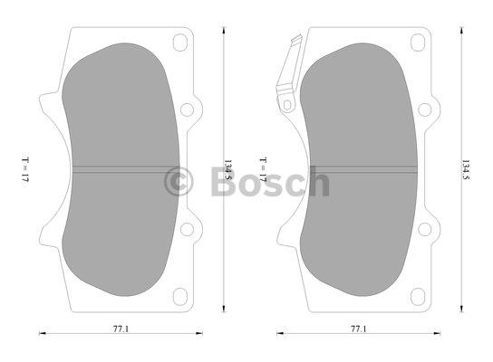 Bosch 0 986 AB2 392 Brake Pad Set, disc brake 0986AB2392