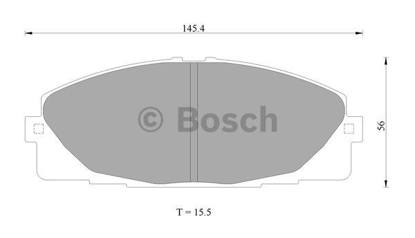 Bosch 0 986 AB2 394 Brake Pad Set, disc brake 0986AB2394