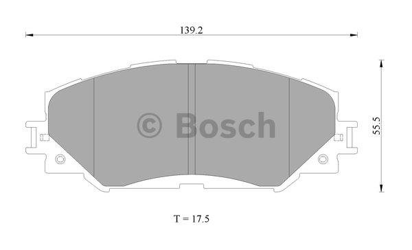 Bosch 0 986 AB2 396 Brake Pad Set, disc brake 0986AB2396