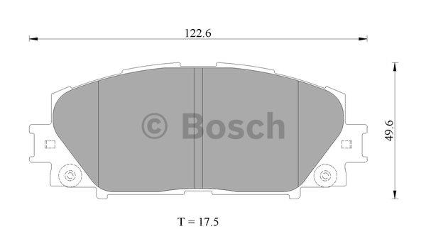 Bosch 0 986 AB2 403 Brake Pad Set, disc brake 0986AB2403