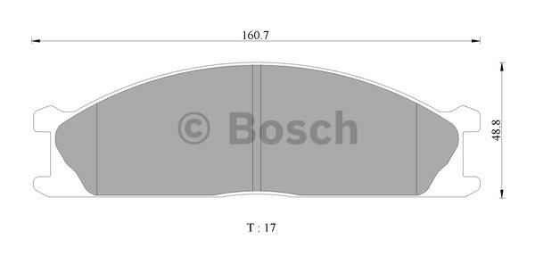 Bosch 0 986 AB2 473 Brake Pad Set, disc brake 0986AB2473