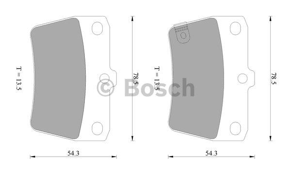 Bosch 0 986 AB2 477 Brake Pad Set, disc brake 0986AB2477