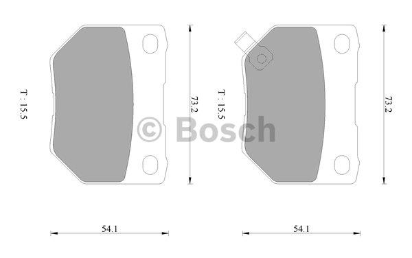 Bosch 0 986 AB2 498 Brake Pad Set, disc brake 0986AB2498