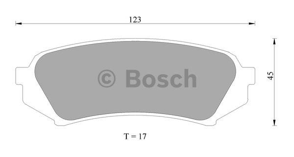 Bosch 0 986 AB2 606 Brake Pad Set, disc brake 0986AB2606