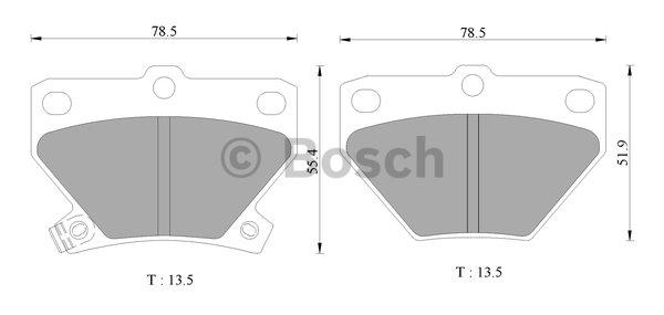 Bosch 0 986 AB2 670 Brake Pad Set, disc brake 0986AB2670