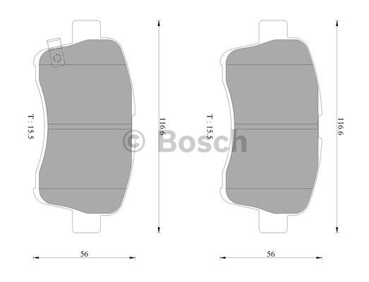 Bosch 0 986 AB2 778 Brake Pad Set, disc brake 0986AB2778