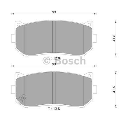 Bosch 0 986 AB3 069 Brake Pad Set, disc brake 0986AB3069