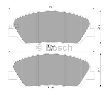Bosch 0 986 AB3 081 Brake Pad Set, disc brake 0986AB3081