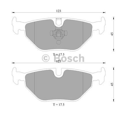 Bosch 0 986 AB4 735 Brake Pad Set, disc brake 0986AB4735