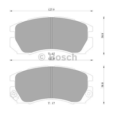 Bosch 0 986 AB9 235 Brake Pad Set, disc brake 0986AB9235