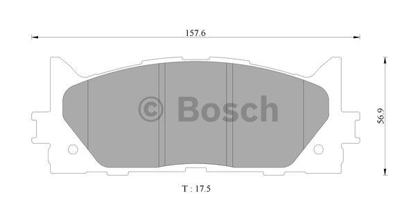 Bosch 0 986 AB9 367 Brake Pad Set, disc brake 0986AB9367