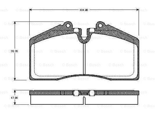 Bosch 0 986 TB2 613 Brake Pad Set, disc brake 0986TB2613