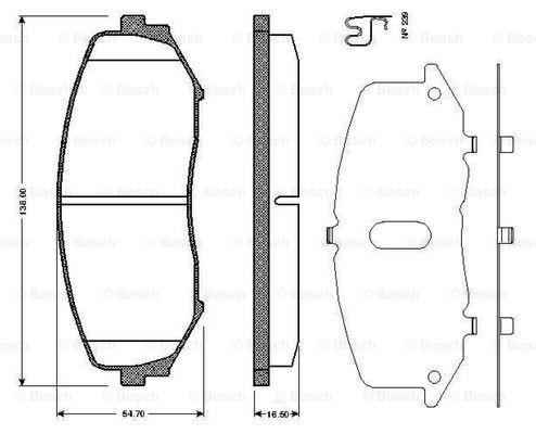 Bosch 0 986 TB2 941 Brake Pad Set, disc brake 0986TB2941