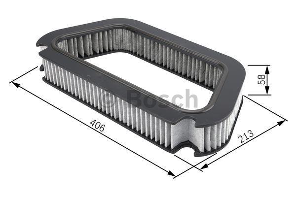 Activated Carbon Cabin Filter Bosch 1 987 432 423