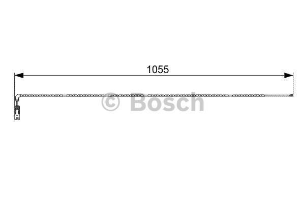 Warning contact, brake pad wear Bosch 1 987 473 001