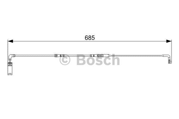 Warning contact, brake pad wear Bosch 1 987 473 003