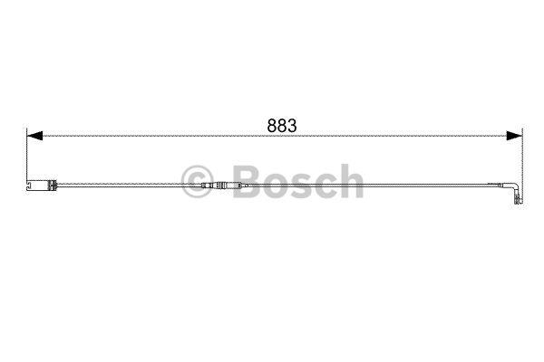 Brake pad wear sensor Bosch 1 987 473 005