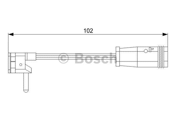 Warning contact, brake pad wear Bosch 1 987 473 019