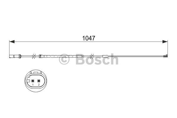 Brake pad wear sensor Bosch 1 987 473 512