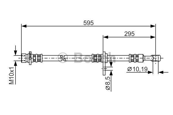 Brake Hose Bosch 1 987 481 044