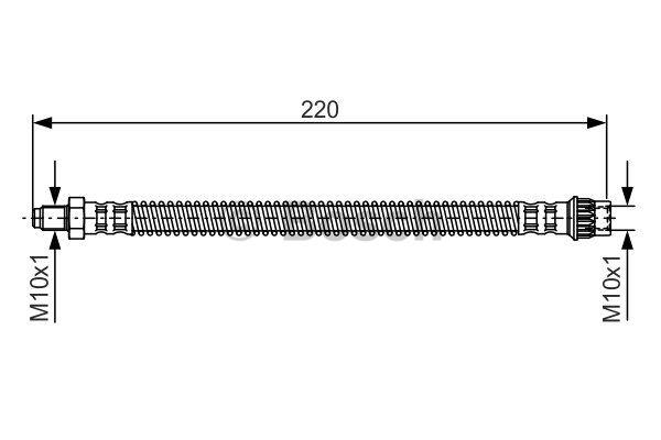 Brake Hose Bosch 1 987 481 090