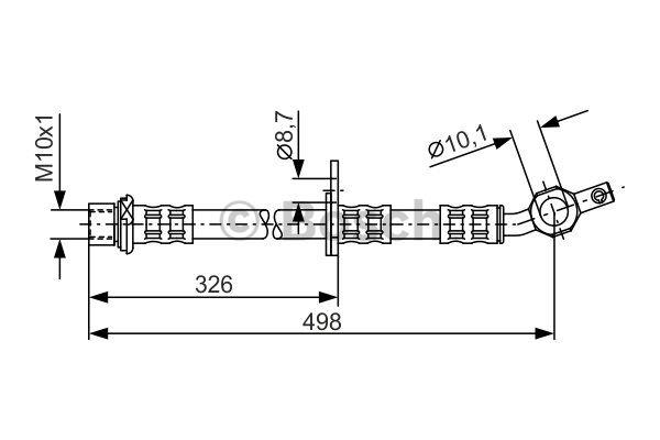 Bosch 1 987 481 104 Brake Hose 1987481104