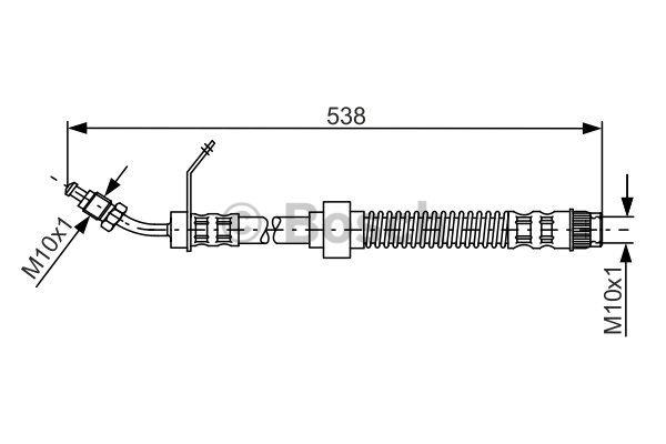 Brake Hose Bosch 1 987 481 151