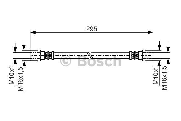 Bosch 1 987 481 204 Brake Hose 1987481204