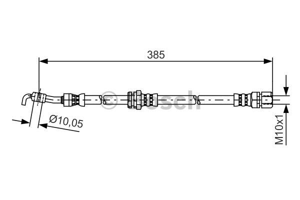 Brake Hose Bosch 1 987 481 385