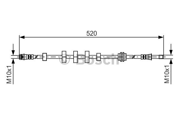 Brake Hose Bosch 1 987 481 431