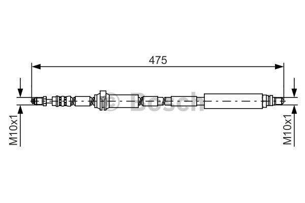 Brake Hose Bosch 1 987 481 449