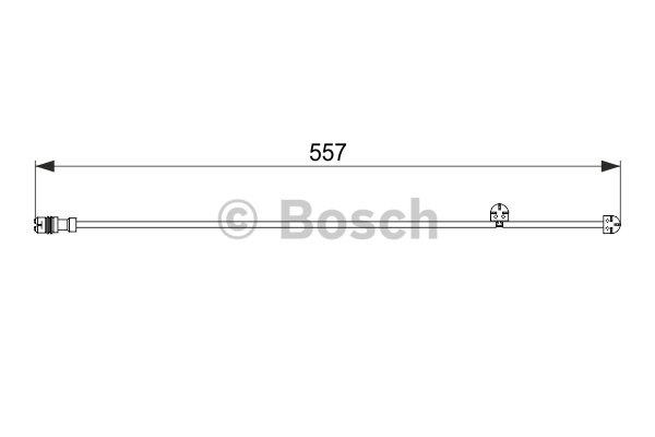 Warning contact, brake pad wear Bosch 1 987 474 555