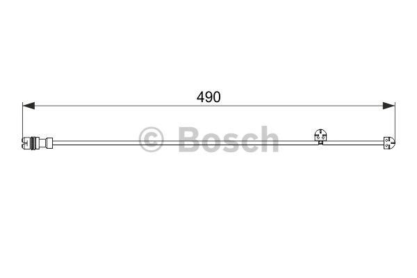 Warning contact, brake pad wear Bosch 1 987 474 560