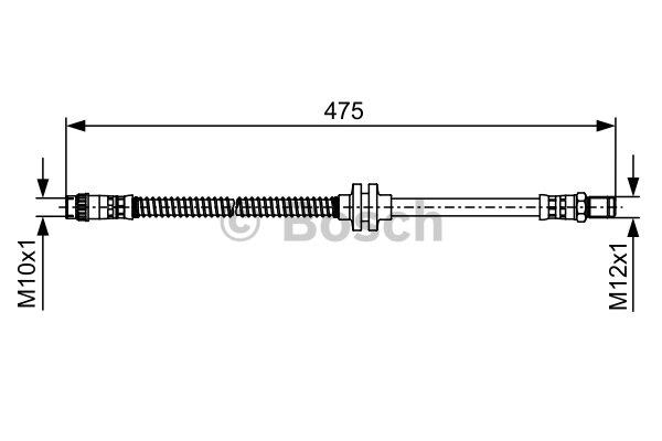 Brake Hose Bosch 1 987 481 496