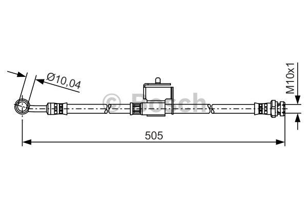 Brake Hose Bosch 1 987 481 505